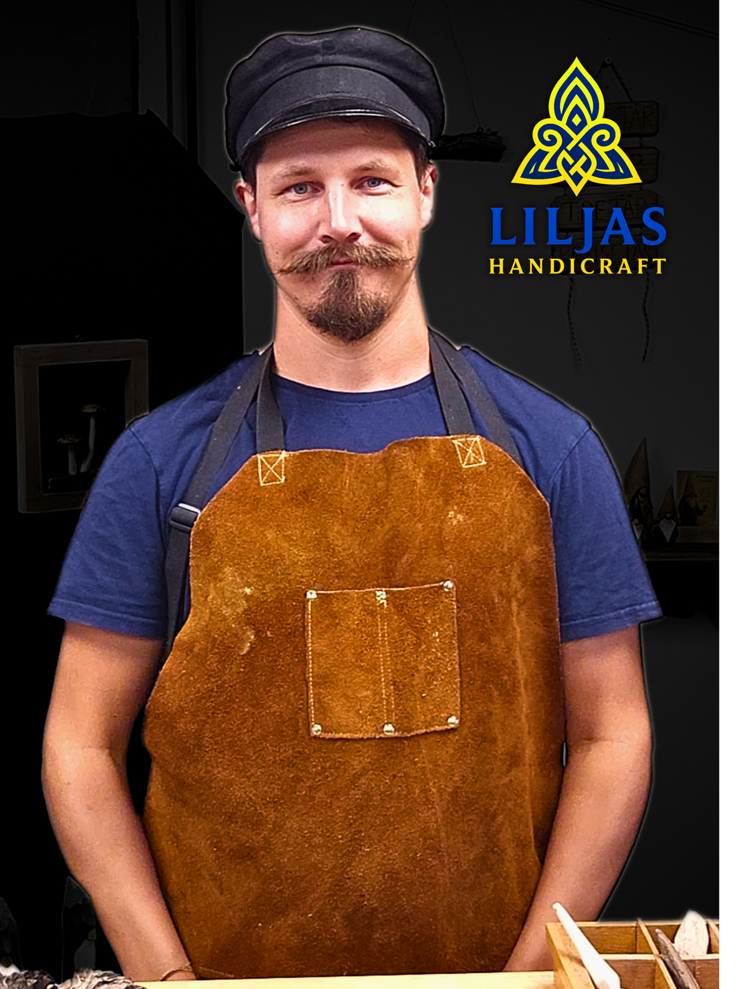 Schwedischer Wichtel Nr. 70 – Handgeschnitzte Holzfigur | Nummeriert und Signiert