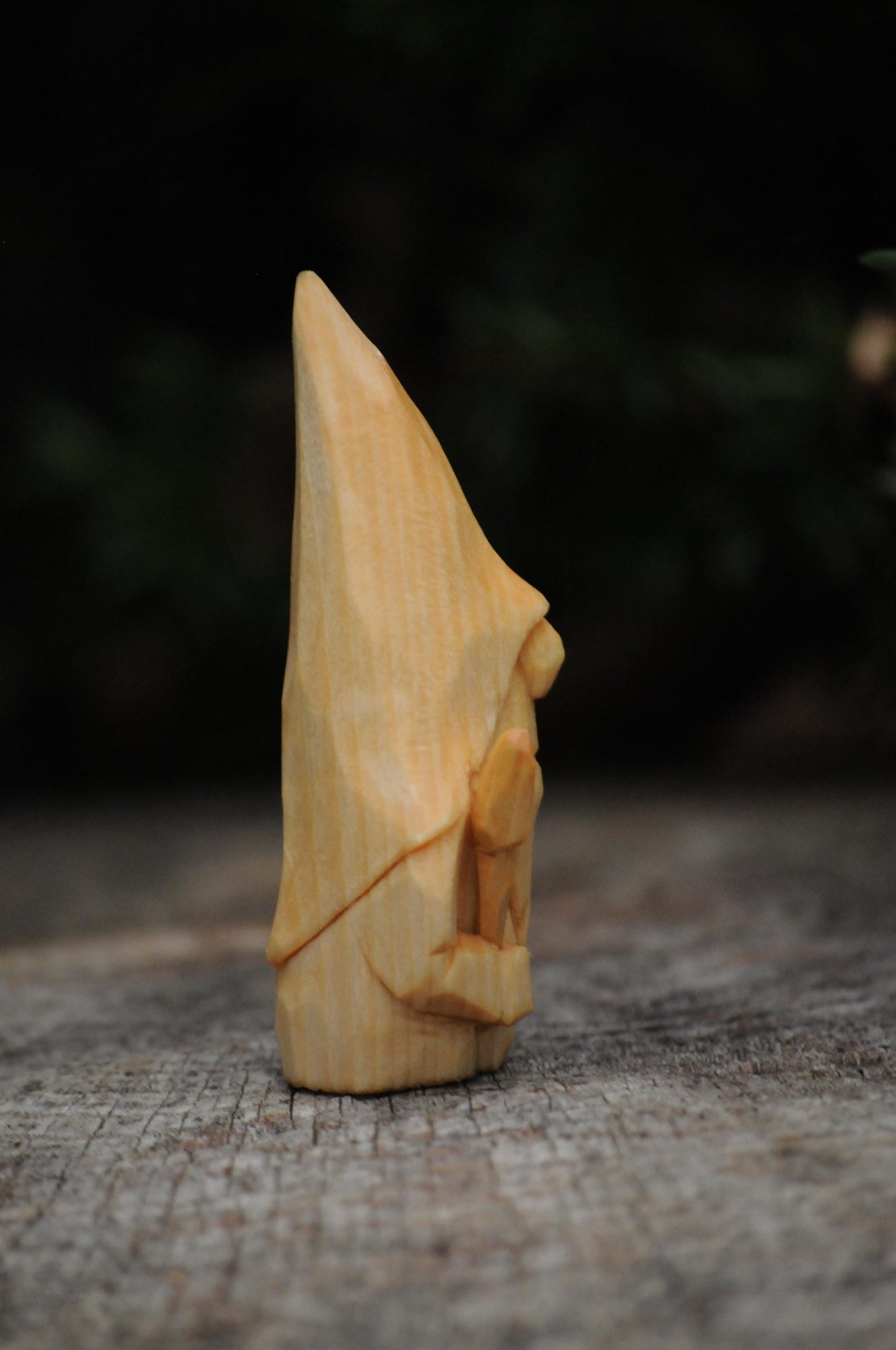Hand-Carved Swedish Nisse with Spoon – Numbered & Certified Folk Art Gnome